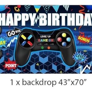 NEW Gaming Themed Birthday Party Backdrop